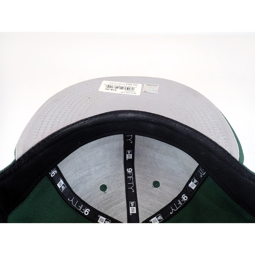 New Era 9FIFTY Milwaukee Bucks NBA Draft Snapback Hat Green Flat Bill - Picture 9 of 9